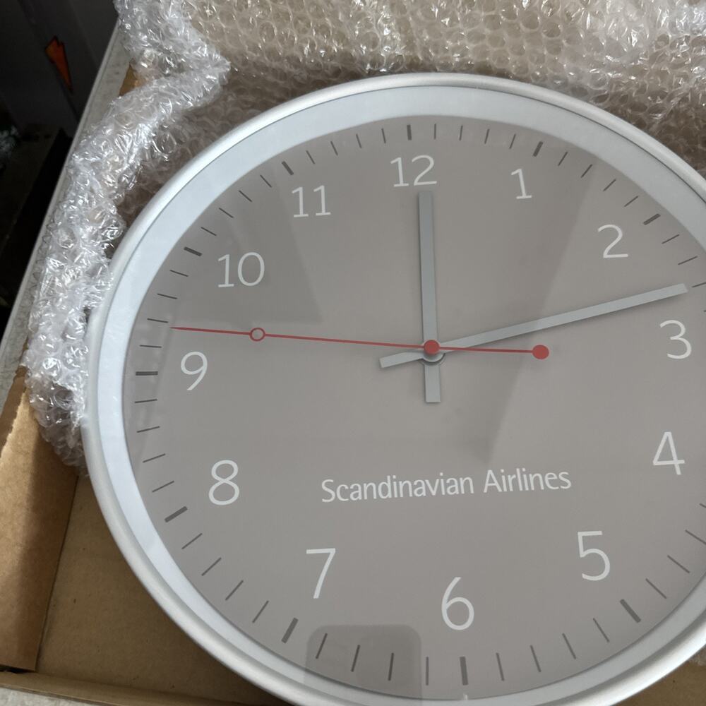 Scandinavian Airlines Clock Collectible SAS Alaska Vintage